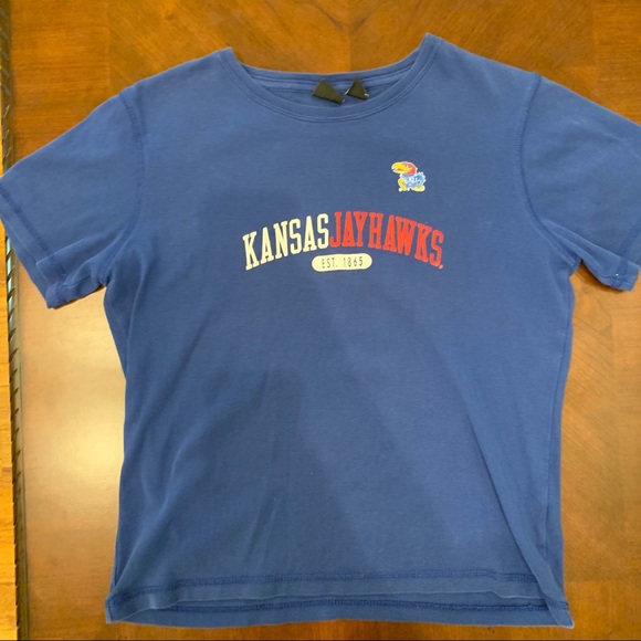 Blue Kansas Jayhawks T-Shirt - Picture 1 of 4